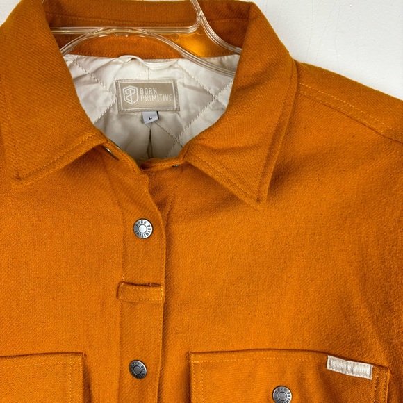 Born Primitive Mens Quilt-lined Timber Jacket in Honey Ginger Orange-Large - Picture 11 of 16